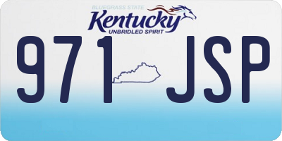 KY license plate 971JSP