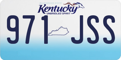 KY license plate 971JSS