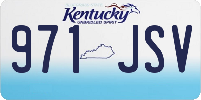 KY license plate 971JSV