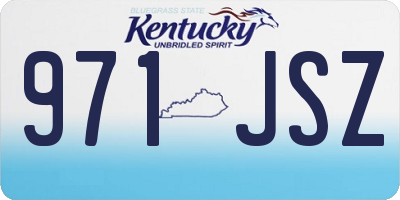 KY license plate 971JSZ