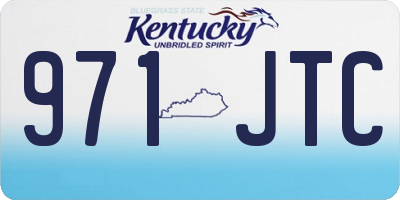 KY license plate 971JTC