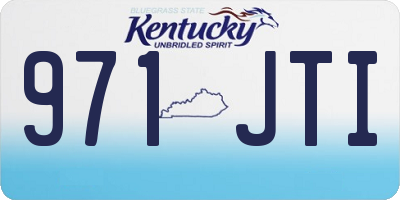 KY license plate 971JTI