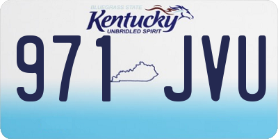 KY license plate 971JVU