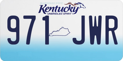 KY license plate 971JWR