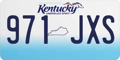 KY license plate 971JXS