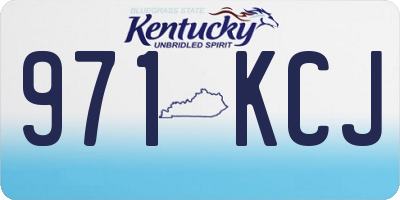 KY license plate 971KCJ