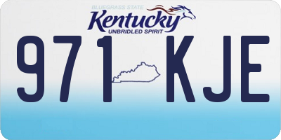 KY license plate 971KJE