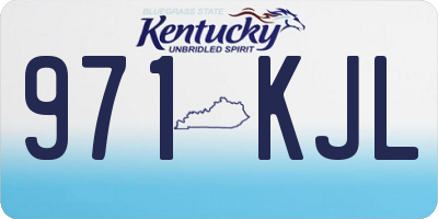 KY license plate 971KJL