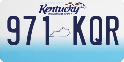 KY license plate 971KQR