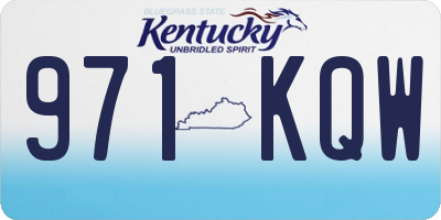 KY license plate 971KQW