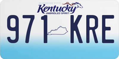 KY license plate 971KRE