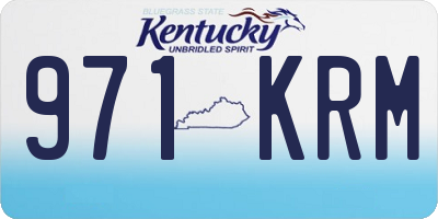 KY license plate 971KRM