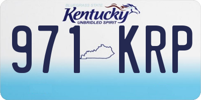 KY license plate 971KRP