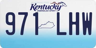 KY license plate 971LHW
