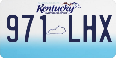 KY license plate 971LHX
