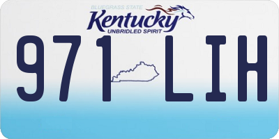 KY license plate 971LIH