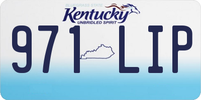 KY license plate 971LIP