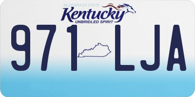 KY license plate 971LJA