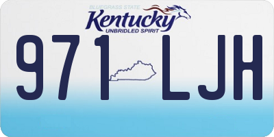 KY license plate 971LJH