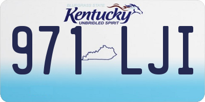 KY license plate 971LJI