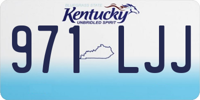 KY license plate 971LJJ