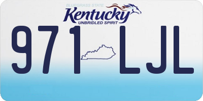 KY license plate 971LJL