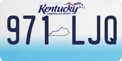 KY license plate 971LJQ