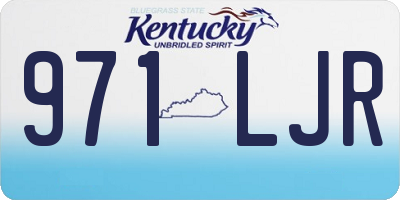 KY license plate 971LJR