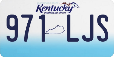 KY license plate 971LJS
