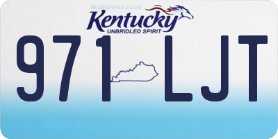 KY license plate 971LJT