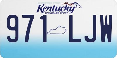 KY license plate 971LJW