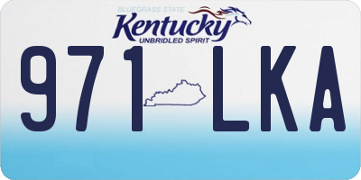 KY license plate 971LKA
