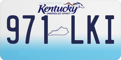 KY license plate 971LKI