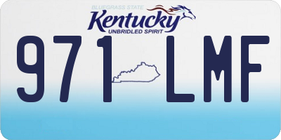 KY license plate 971LMF