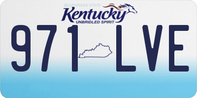 KY license plate 971LVE