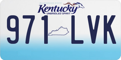 KY license plate 971LVK