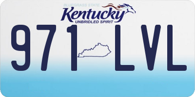 KY license plate 971LVL