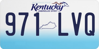 KY license plate 971LVQ
