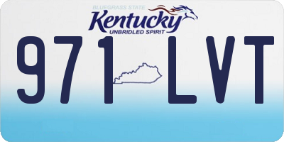 KY license plate 971LVT