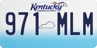 KY license plate 971MLM