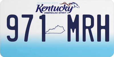 KY license plate 971MRH