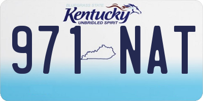 KY license plate 971NAT
