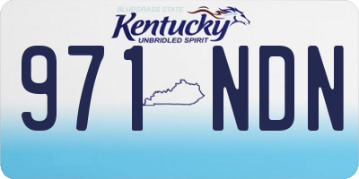 KY license plate 971NDN
