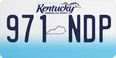 KY license plate 971NDP