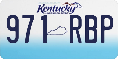 KY license plate 971RBP