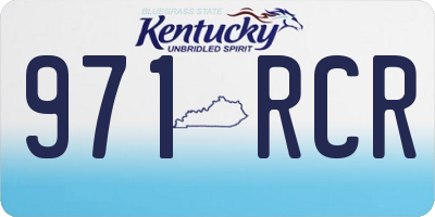 KY license plate 971RCR