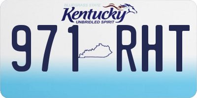 KY license plate 971RHT