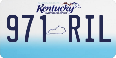 KY license plate 971RIL