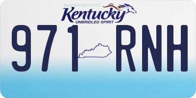 KY license plate 971RNH