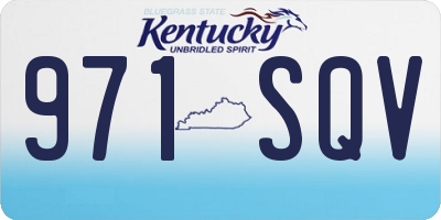 KY license plate 971SQV